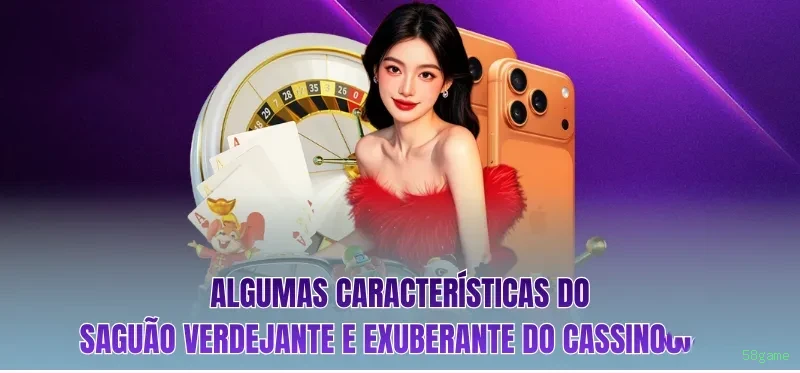 Imagem promocional da 58game mostrando a plataforma e suas vantagens